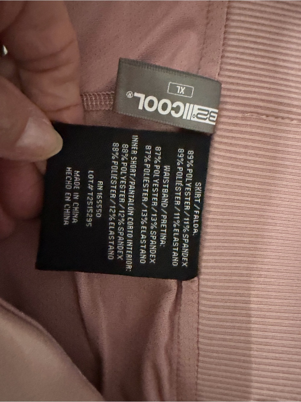 32 Degrees Women's Light pink XL Skirt w shorts (skort) - Picture 8 of 8